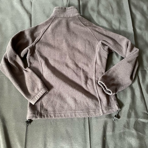 Columbia Black Full Zip Men Women Fleece Jacket Sz Medium excellent xondeion - Picture 5 of 5